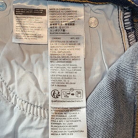 NEW Levi's BOYFRIEND Tapered Leg Dark Wash Jeans Mid Rise Women's 26 x 30 2658 - Picture 9 of 16